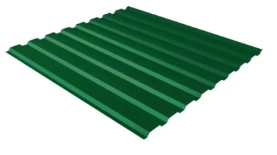 профнастил с 20 1,15*2м 0,45 мм ral 6005 зеленый мох
