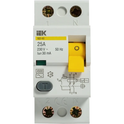 узо вд1-63 2р 25а 30ма иэк mdv10-2-025-030