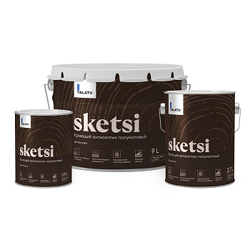 антисептик кроющий "sketsi" база а 9 л (1) "talatu"