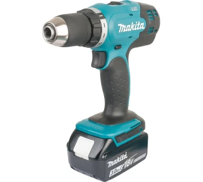 дрель-шуруповерт аккумуляторная makita ddf453rfe, 18в, li-ion 2x3ач