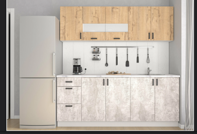 комплект верхних фасадов дуся м 2,0 (мп) дуб бунратти