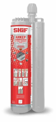 анкер химический skif на основе эпоксидной смолы epoxy 585 мл
