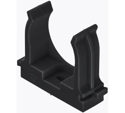 крепеж-клипса для трубы 16 мм для прямого монтажа (100 шт/уп) черная