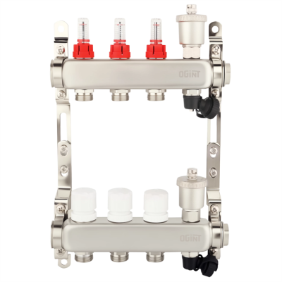 группа коллекторная нерж. с расходомерами 1"х4вых. ogint