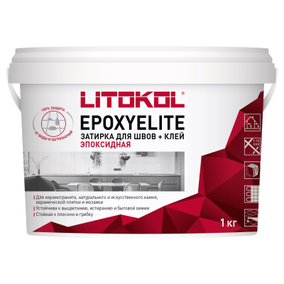 затирка эпоксидная litokol epoxyelite e02 молочный 1 кг