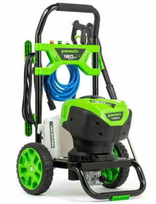 мойка высокого давления greenworks gdpw-semi-p15, 180 бар,660 л/ч