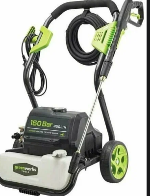 мойка высокого давления greenworks gpwg8ii, 160 бар,500 л/ч