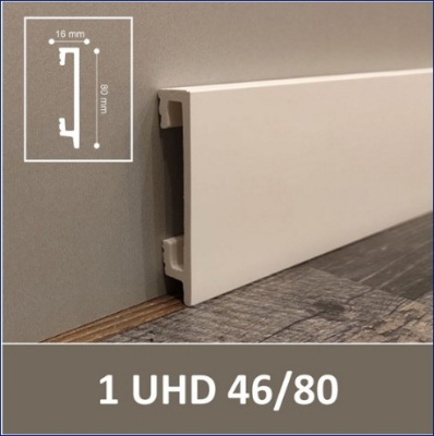 плинтус 1 uhd 46/80, 2.0м (кор.12шт)