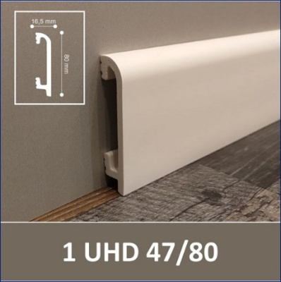 плинтус 1 uhd 47/80, 2.0м (кор.12шт)