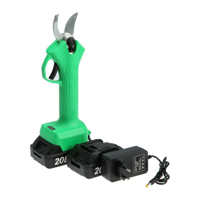 секатор аккумуляторный zitrek greenner 20 (20в, 2,0ач li-ion аккум. 2шт., зу, кейс)