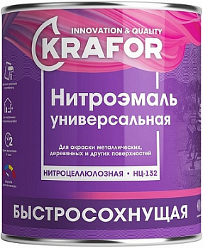 эмаль нц-132 зеленая 0,7 кг (1/14) "krafor"
