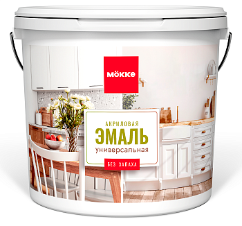 эмаль акриловая п/гл. mоkke универсальная, маки калмыкии, 0,8 кг.