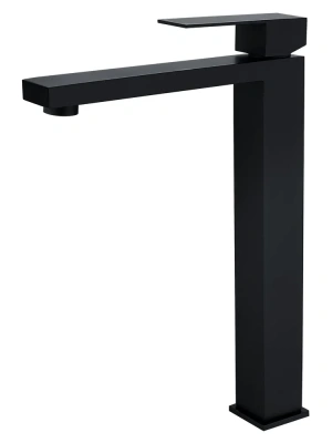 смеситель для накладной раковины alfi al03-12144 однорычажный цвет черный