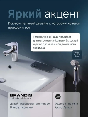 смеситель для раковины sunny f85c03000 однорычажный с гигиеническим душем цвет хром