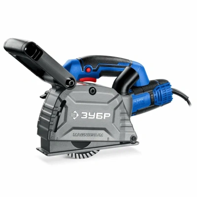 штроборез сетевой зубр зш-п30-1600 пст, 1600вт, 125мм, 2 диска
