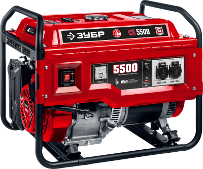 генератор бензиновый сб-5500 зубр 5500 вт