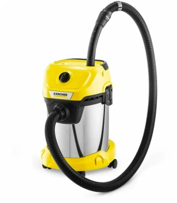 пылесос строительный karcher wd 3 s v-17/4/20 1.628-135.0, 1000вт, 17л