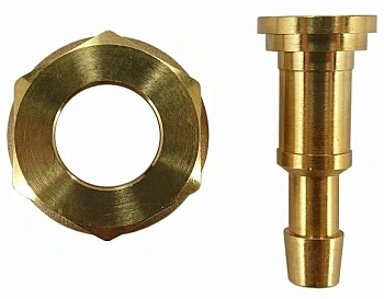 штуцер со съёмной гайкой м22, lh, с пламегасителем, под шланг 6/9 мм., foob. f10.13.1