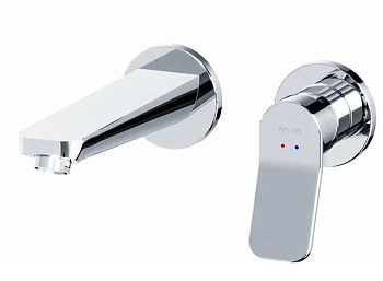 смеситель для раковины am.pm x-joy f85a72600 монтируемый в стену