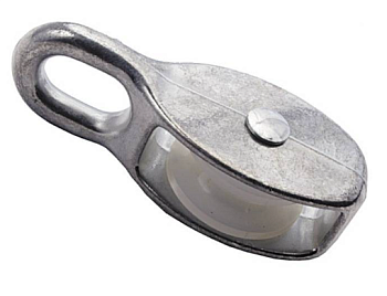 блок одинарный пластик., оцинк. 1 1/4 (30 мм) (под трос 8 мм), поштучно