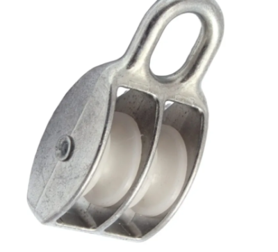 блок двойной пластик., оцинк. 2 (50 мм) (под трос 12 мм), поштучно