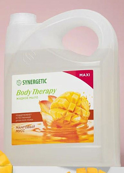 жидкое мыло synergetic body therapy «манговый мусс», 5 л