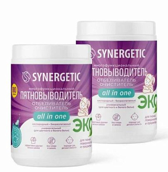 кислородный пятновыводитель synergetic , банка, 900 гр