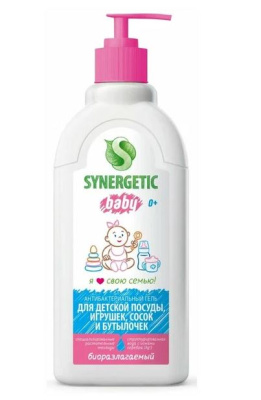пенка для мытья посуды synergetic «детская», 500 мл