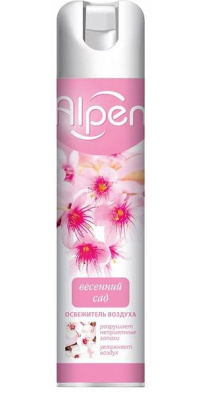 освежитель alpen 300 мл весенний сад *12