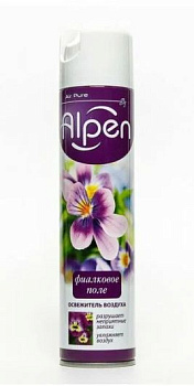 освежитель alpen 300 мл фиалковое поле *12