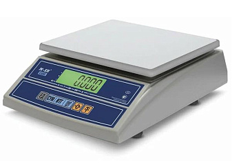 весы фасовочные mertech m-er 326fl-15.2lcd (0,05-15 кг), дискретность 2 г, платформа 280?235 мм, без