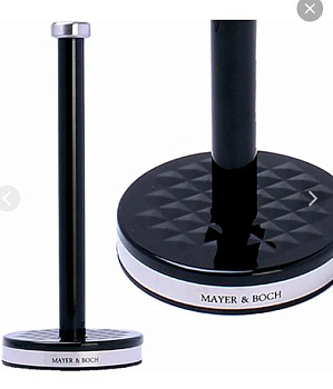 40567 подставка для бумажных полотенец 13,5х33см нер/ст/жел/пластик mb (х12)