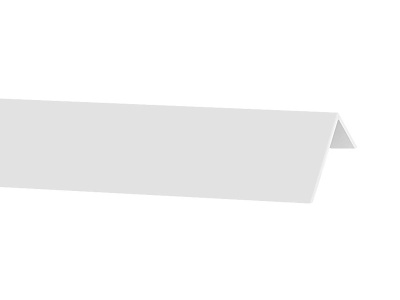 белый уголок пвх "agis profile" 20х20 ( 2,7 м.) (50 шт)