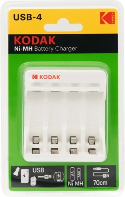 зарядное устройство для аккумуляторов kodak c8002b usb [k4aa/aaa] (6/24/1200)