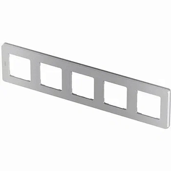 рамка - 5 постов legrand inspiria алюминий