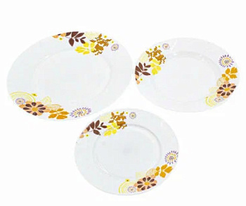 тарелки из стеклокерамики 18шт (суповая d-23см - 6шт / обеденные d-20см и d-25см - по 6шт)816