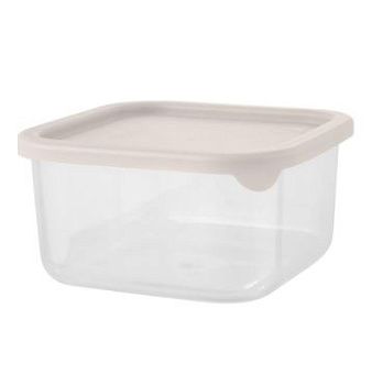 контейнер д/продуктов vanilla квадр. 0,8л с гибк.крышк. латте