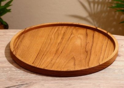 блюдо, 30?30?2 см, тиковое дерево