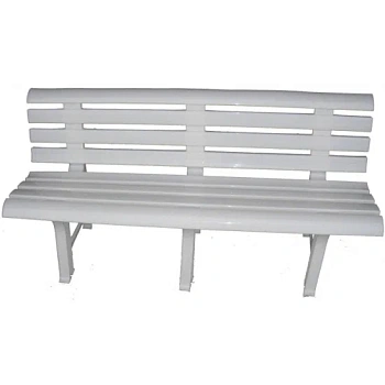скамья пластиковая арт.скп-мт001 (белая)