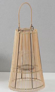 деревянный подсвечник-фонарь на 1 свечу «лоза», натуральный, 10?18?28 см