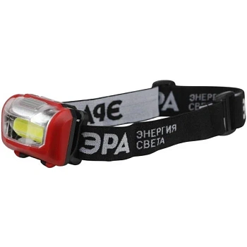 фонарь налобный светодиодный gb-709 "пиранья" на батарейках 3 режима 5вт сов 3хааа эра б0052751