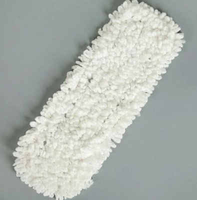 насадка для плоской швабры доляна, микрофибра, 42?12 см, серая