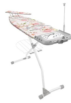 доска гладильная верона дв1/17 д. утро 122*42см h=до1м стол/мет.моноб euroподст п/утюг,удл.1,9м nika