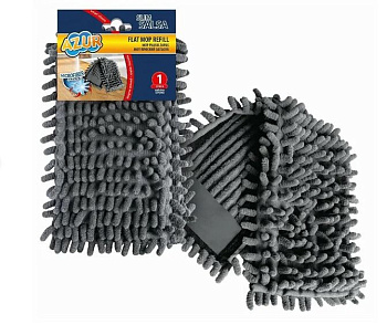 насадка для швабры моп плоская,микрофибра,13*43см,карманы,сальса azur,081570/azur