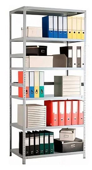 стеллаж market (симфония) секция 220*60*100см серый