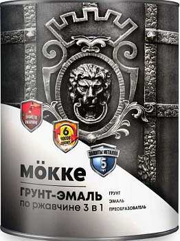 грунт-эмаль 3-в-1 алкидно-уретановая mоkke ral 6005 зеленый мох, 1,9 кг новинка