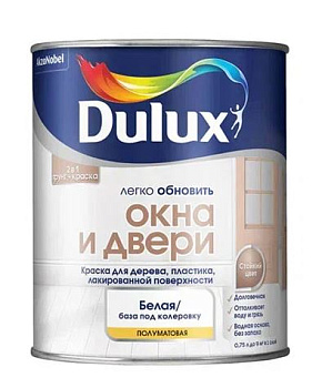 краска грунт luxium легко обновить окна и двери для дерева,пласт.,полумат,база bw, 0,75л