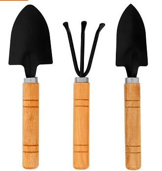 набор по уходу за комнатными растениями, деревянные рукоятки, 3 предмета// palisad