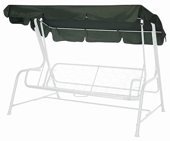 тент для качелей удачная мебель зеленый 240х146 см