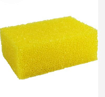 губка dеcor, крупнопористый поролон, 160х110х60 мм